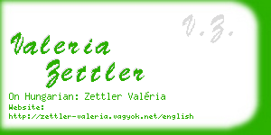 valeria zettler business card